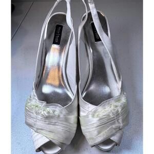 Elegant White Slingback Heels by White House Black Market